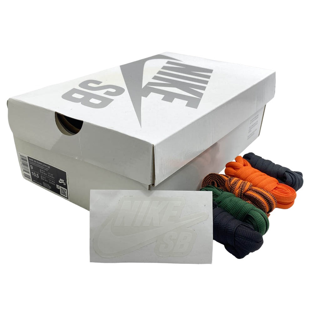 NIKE ナイキ HF7743-001 × There Skateboards ゼアスケートボード SB Dunk Low Pro Anthracite and Gorge Green ダンク ロー プロ ローカットスニーカー ブラック系 グリーン系 27cm【極上美品】【中古】
