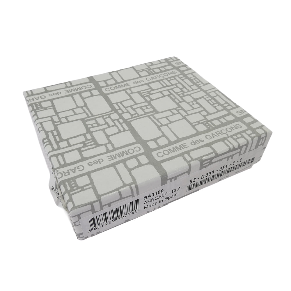 COMME des GARCONS コムデギャルソン SA3100 CDG WALLET Classic Leather Line クラシックレザー L字ファスナー コンパクトウォレット 財布 ブラック系【中古】