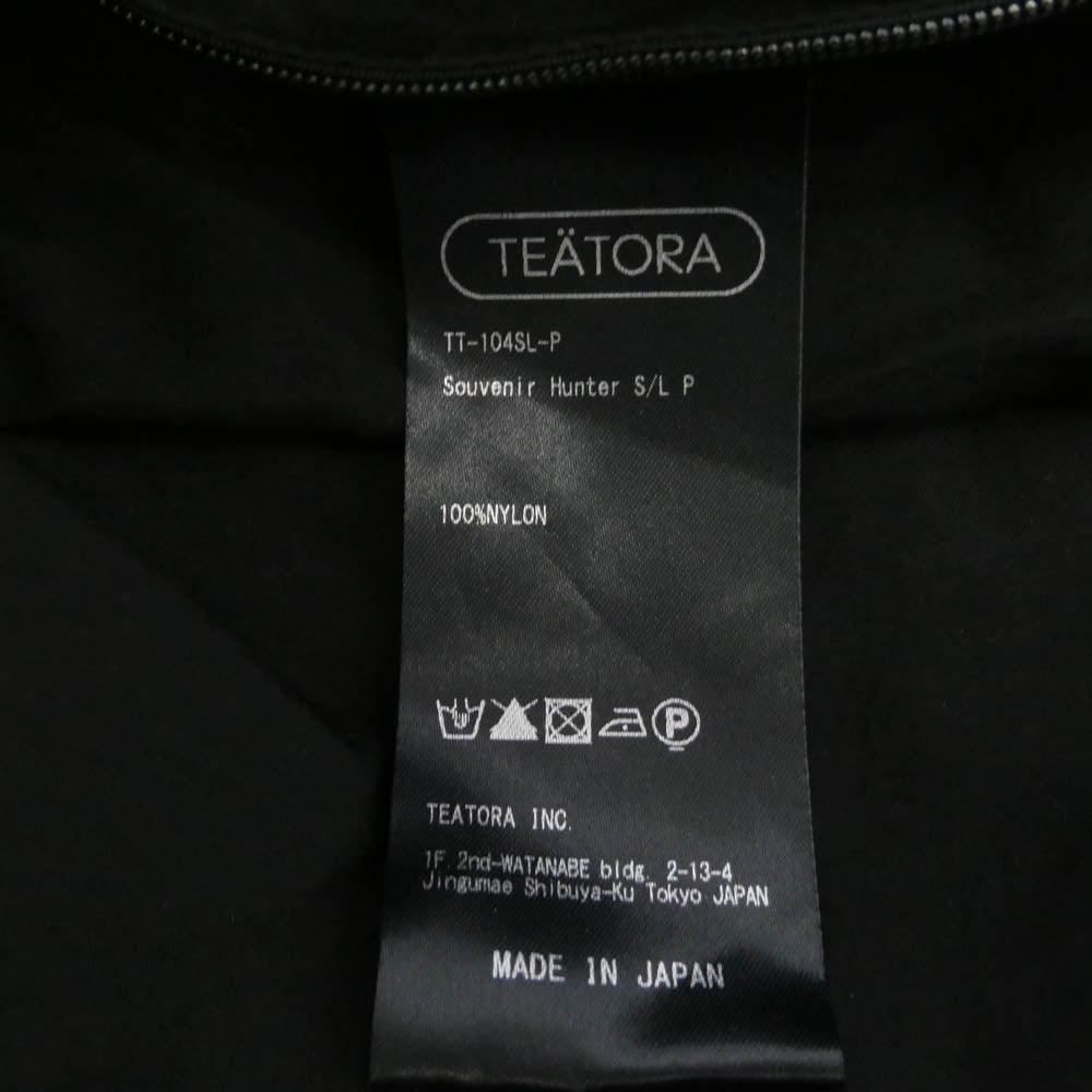 TEATORA テアトラ TT-104SL-P SOUVENIR HUNTER S/L - P スーベニアハンター パッカブル ジャケット ブラック系 1【中古】
