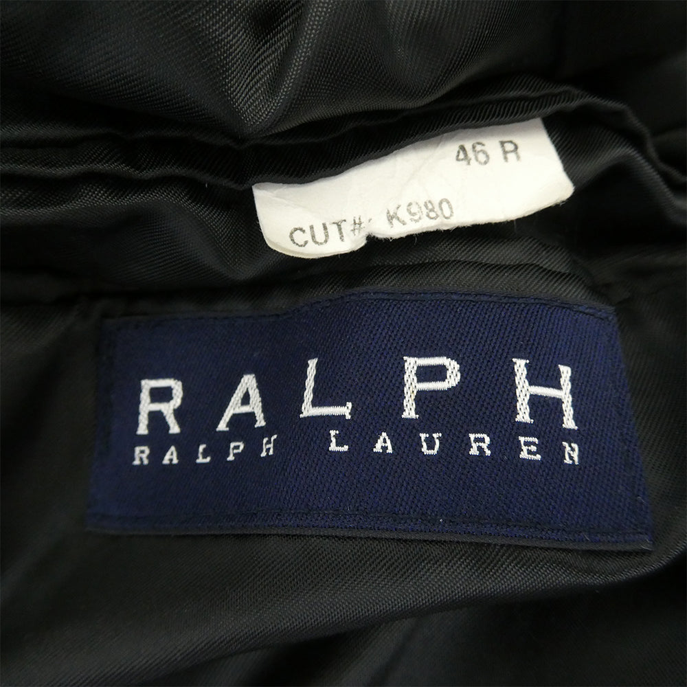 RALPH LAUREN ラルフローレン カシミヤ混 チェスター コート ブラック系【中古】