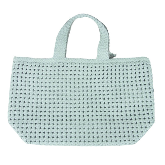 レン トウキョウジャパン 1-16-26301 ゴート メッシュ レザー トート バッグ ホワイト系【中古】