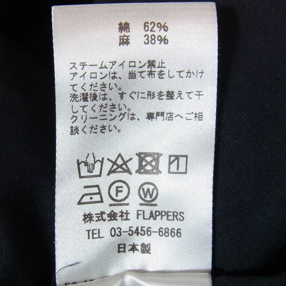ティッカ 24SS TBDS-023 COTTON LINEN SHIRT JACKET コットン リネン シャツ ジャケット ブラック系 F【中古】