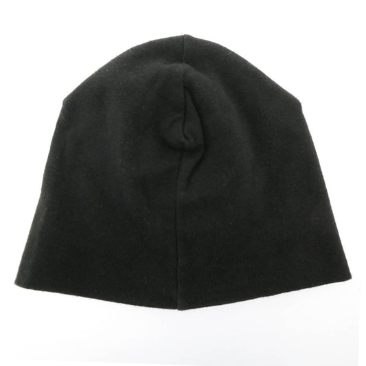 CHROME HEARTS クロムハーツ(原本無) OLD CRS オールド CHクロス 刺繍 ビーニー コットン ニットキャップ 帽子 ブラック系 ONE SIZE【中古】