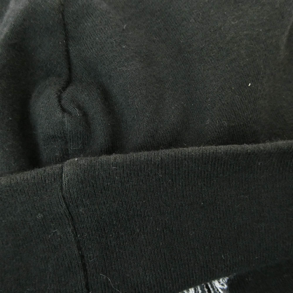 CHROME HEARTS クロムハーツ(原本無) OLD CRS オールド CHクロス 刺繍 ビーニー コットン ニットキャップ 帽子 ブラック系 ONE SIZE【中古】