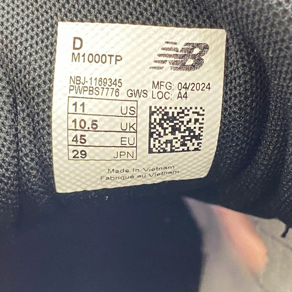 NEW BALANCE ニューバランス M1000TP 1000 Black Reflective 1000 ブラック リフレクティブ ローカット スニーカー ブラック系 マルチカラー系 29cm【中古】