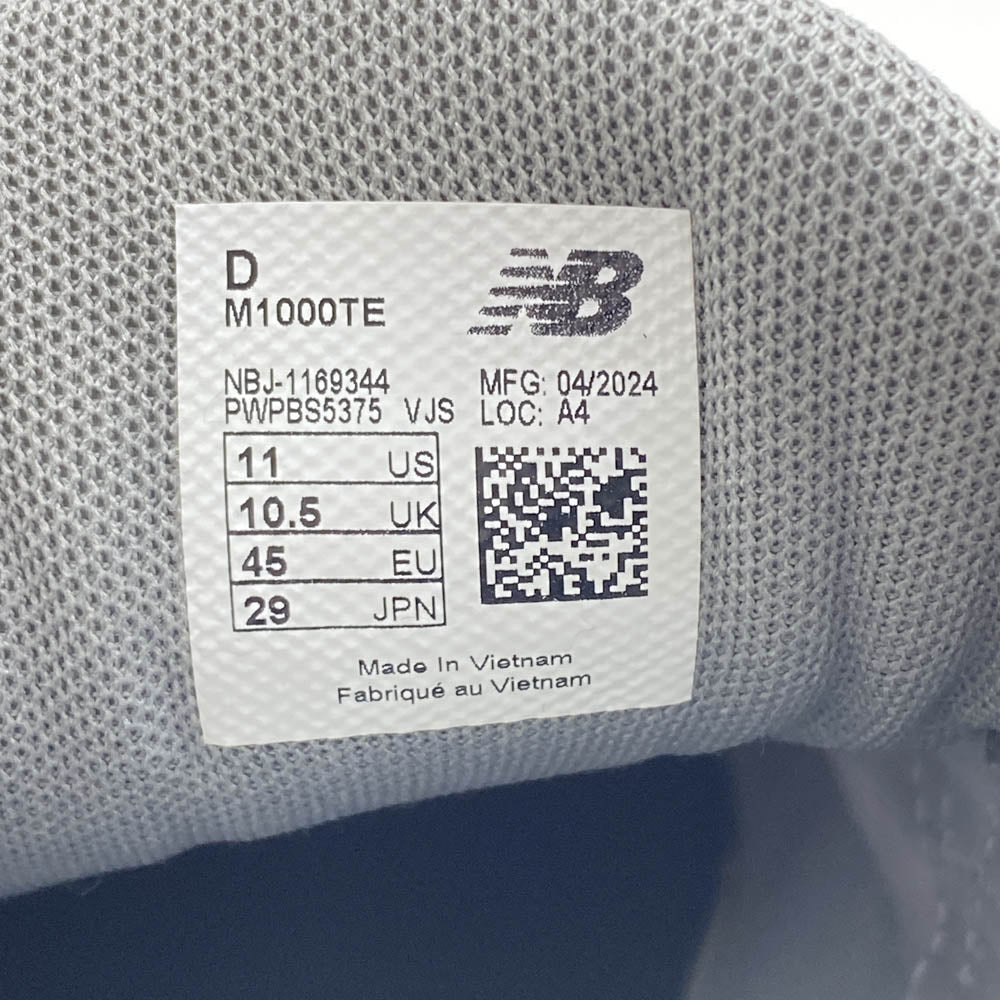 NEW BALANCE ニューバランス M1000TE 1000 Grey Reflective グレー リフレクティブ ローカット スニーカー グレー系 29cm【中古】