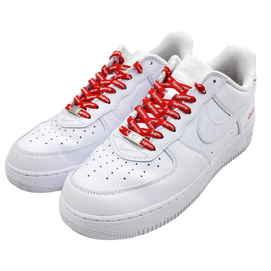 Supreme シュプリーム CU9225-100 × NIKE SUPREME AIR FORCE 1 LOW ナイキ シュプリーム エアフォース ローカットスニーカー ホワイト ホワイト系 29cm【中古】