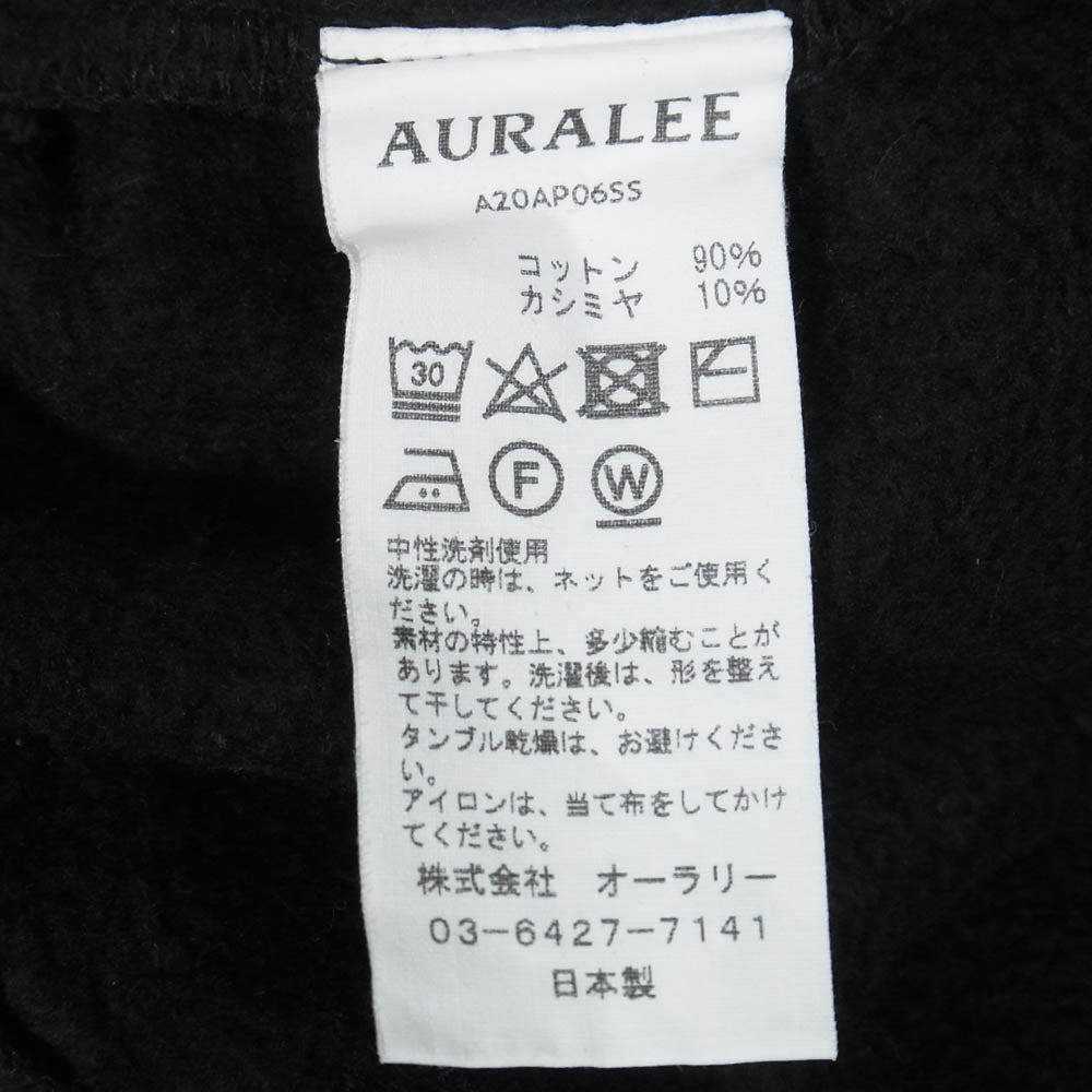 AURALEE オーラリー 20AW A20AP06SS スウェットパンツ ブラック系 4【中古】