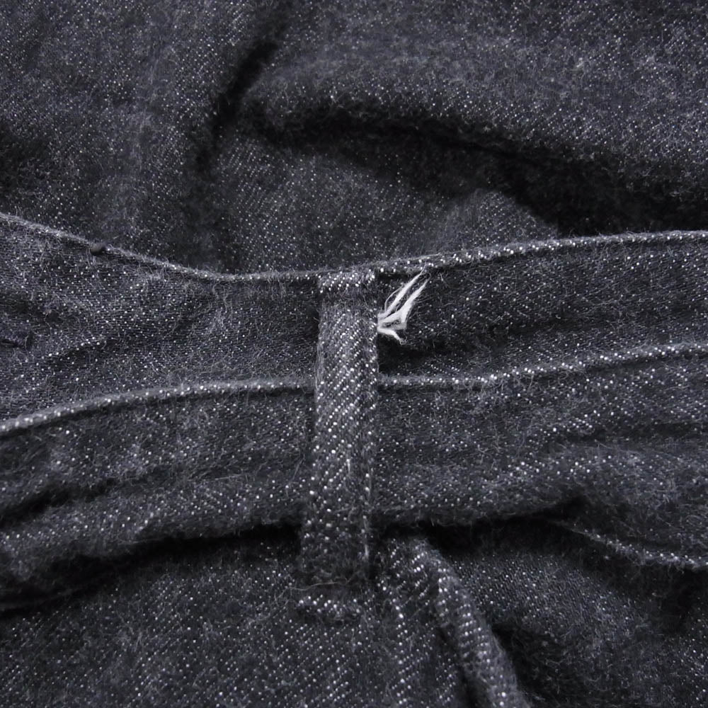 COMOLI コモリ 21AW U03-03011 ベルテッド デニムパンツ ブラックエクリュ ブラック系 4【中古】