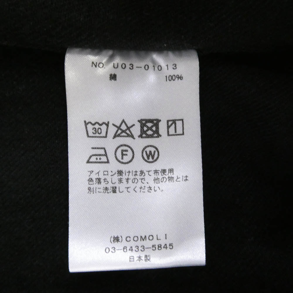 COMOLI コモリ 21AW U03-01013 デニムワークジャケット ブラック系 4【中古】