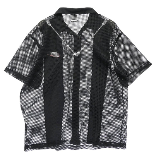 Supreme シュプリーム 24SS FQ0346-010 Mesh S/S Shirt メッシュ 半袖 シャツ ブラック系 L【中古】