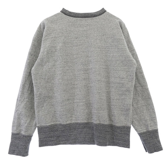 FREEWHEELERS フリーホイーラーズ 2434006 BRUCE'S TIRES CREW NECKED SWEAT SHIRT ブルースタイヤ クルーネック スウェット シャツ グレー系 マルチカラー系 40【極上美品】【中古】