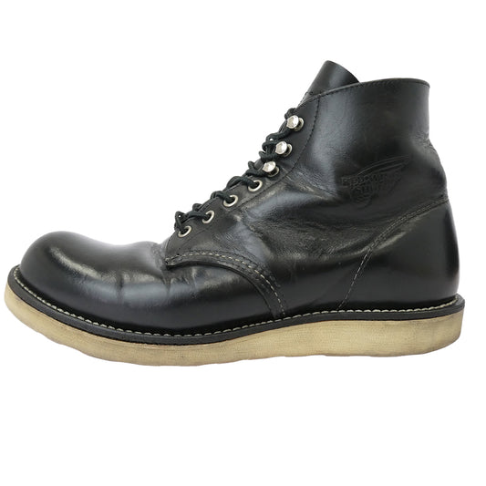 RED WING レッドウィング 8165 USA製 2010年製 CLASSIC ROUND 6INCH クラシック ラウンド レザー ブーツ ブラック系 8.5【中古】