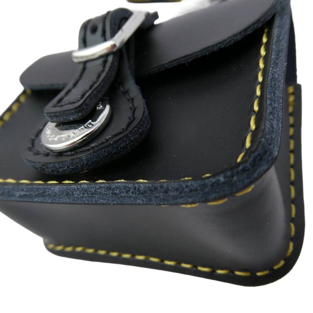 Dr.Martens ドクターマーチン 41458001 レザー ポーチ キーリング キーケース アクセサリー ブラック系【極上美品】【中古】
