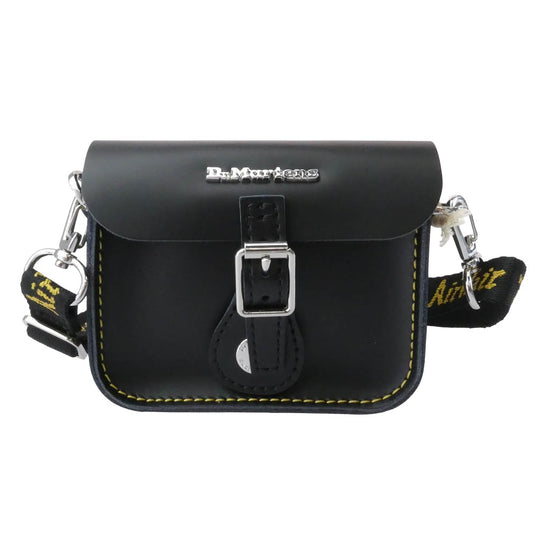 Dr.Martens ドクターマーチン AD105001 5inch SATCHEL BAG 5インチ サッチェル バッグ ブラック系 シルバー系【極上美品】【中古】