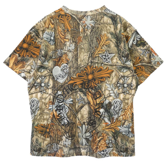 CHROME HEARTS クロムハーツ(原本無) HJ6902-902 NOCTA DRAKE ノクタ ドレイク ネックロゴ クルーネック 半袖 Tシャツ カットソー マルチカラー系 XL【極上美品】【中古】