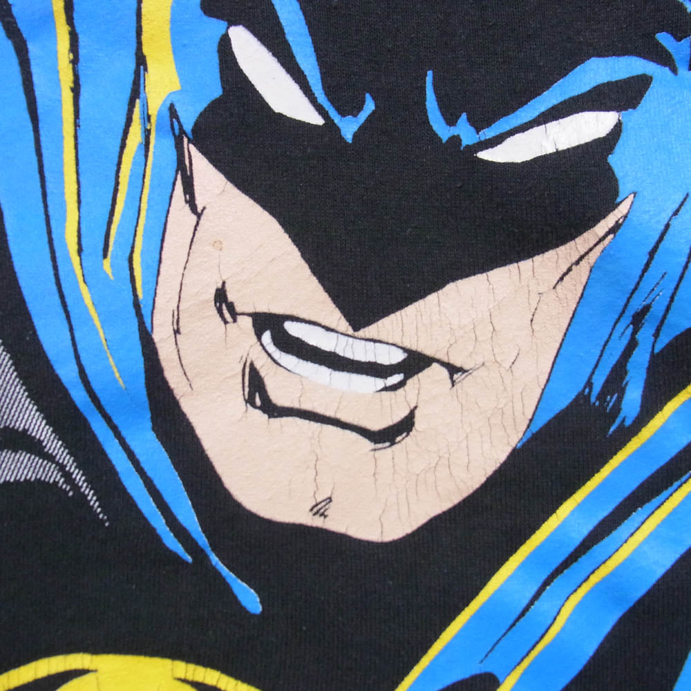 ヴィンテージ 80s フルーツオブザルーム バットマン スウェット トレーナー ブラック系 XL【中古】