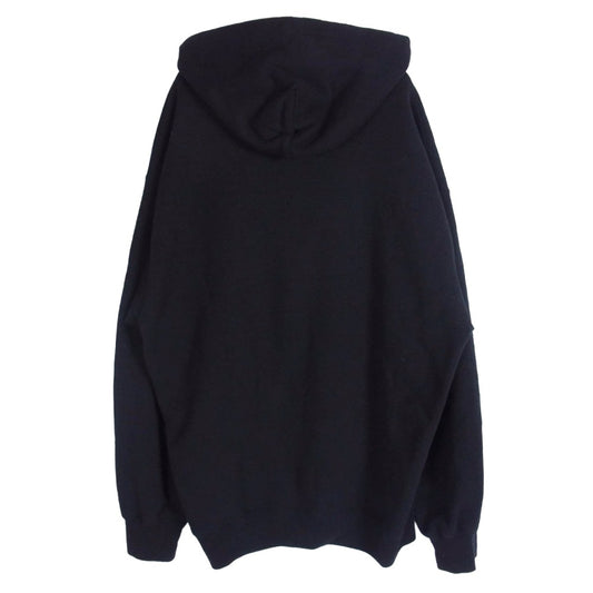 WACKO MARIA ワコマリア MIDDLE WEIGHT PULLOVER HOODED SWEAT SHIRT ロゴパーカー ブラック系 L【中古】