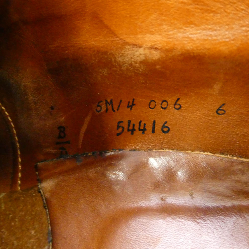 ALDEN オールデン 54416 アルパインカーフ Vチップ レザー シューズ ブラウン系 8【中古】