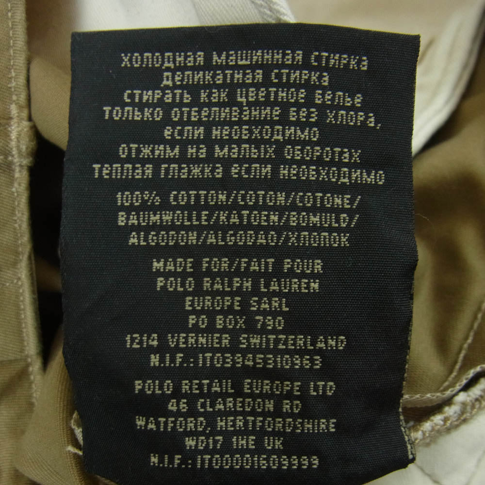 RRL ダブルアールエル officers field trousers オフィサーズ チノ パンツ コットン 中国製 ブラウン系 32【美品】【中古】