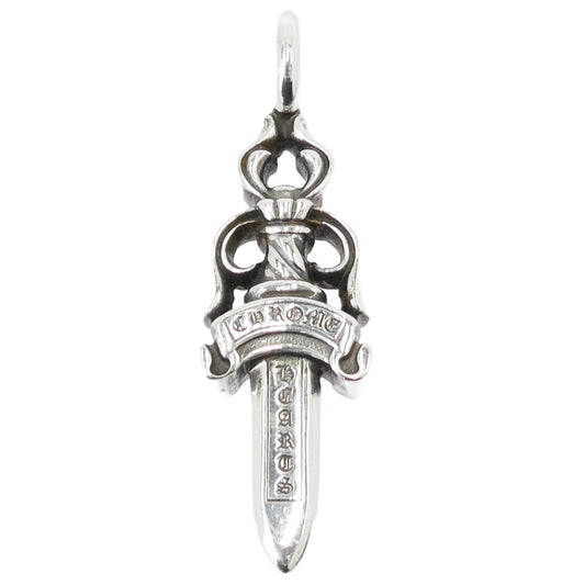 CHROME HEARTS クロムハーツ(原本有) DOUBLE DAGGER ダブルダガー ペンダント トップ シルバー系【中古】