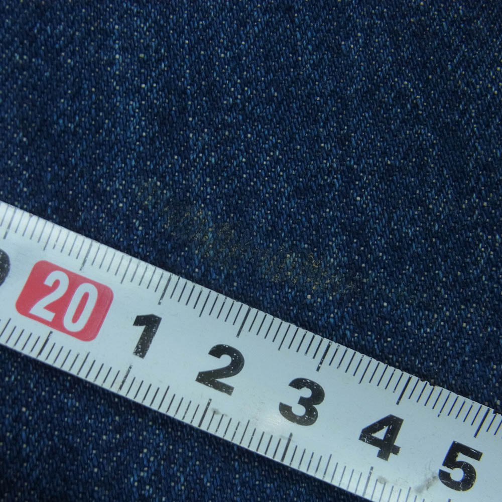 エンソウ 80E WIDE STRAIGHT ワイド ストレート デニム パンツ コットン 日本製 インディゴブルー系 30【中古】