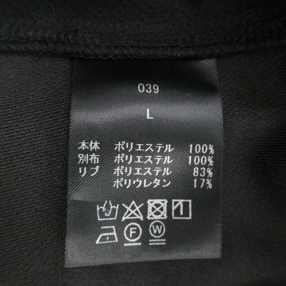 オヴィー スキッパー ボタンレス 半袖 ポロシャツ ブラック系 L【中古】