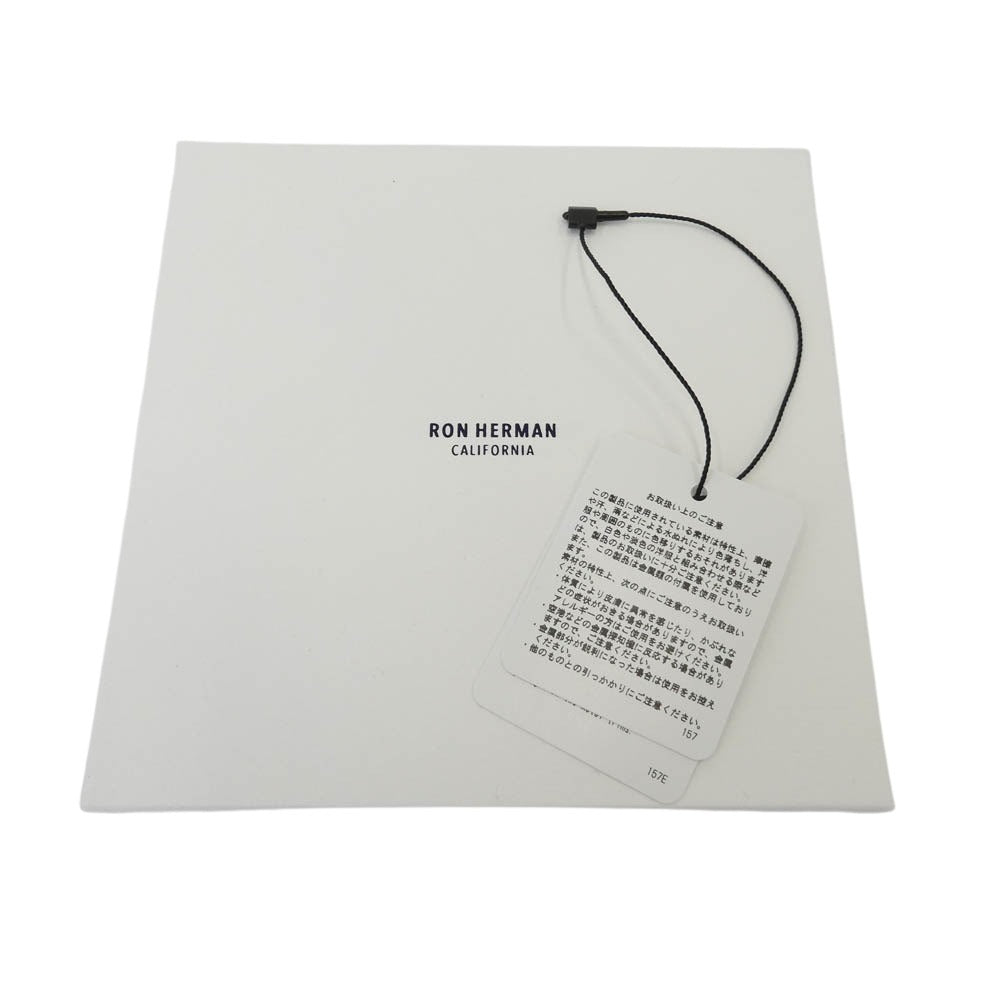 Ron Herman ロンハーマン Italian Leather Belt イタリアンレザー ベルト ブラック系【中古】