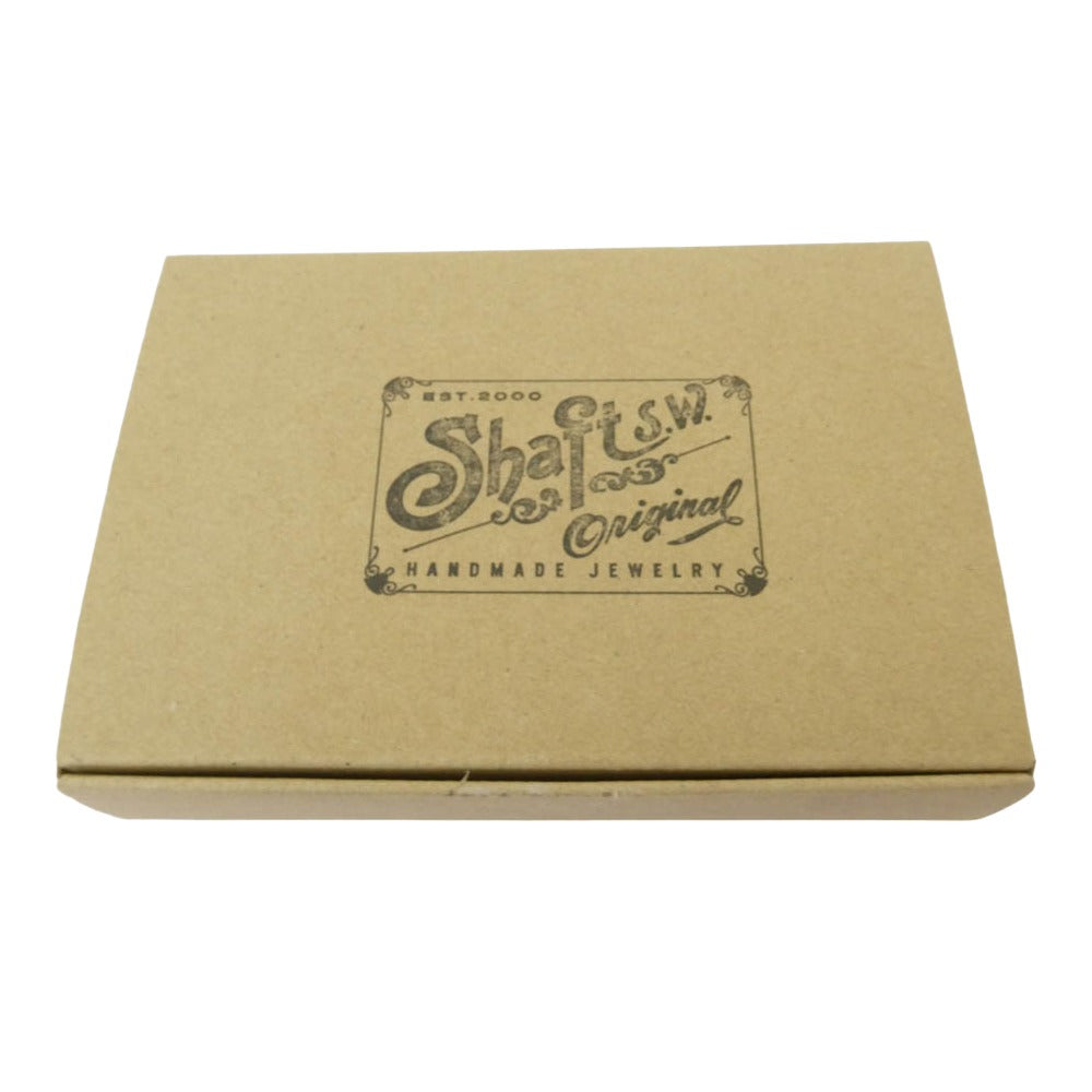 シャフトシルバーワークス ビーズ ボーン モチーフ ネックレス レッド系【中古】