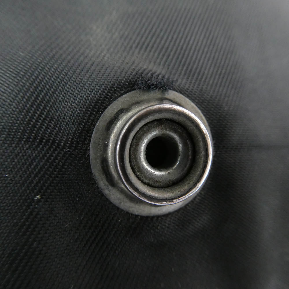 CHROME HEARTS クロムハーツ(原本無) WAVE ウェーブ ホースシューボタン ナイロン ウォレット 財布 ブラック系 シルバー系【中古】