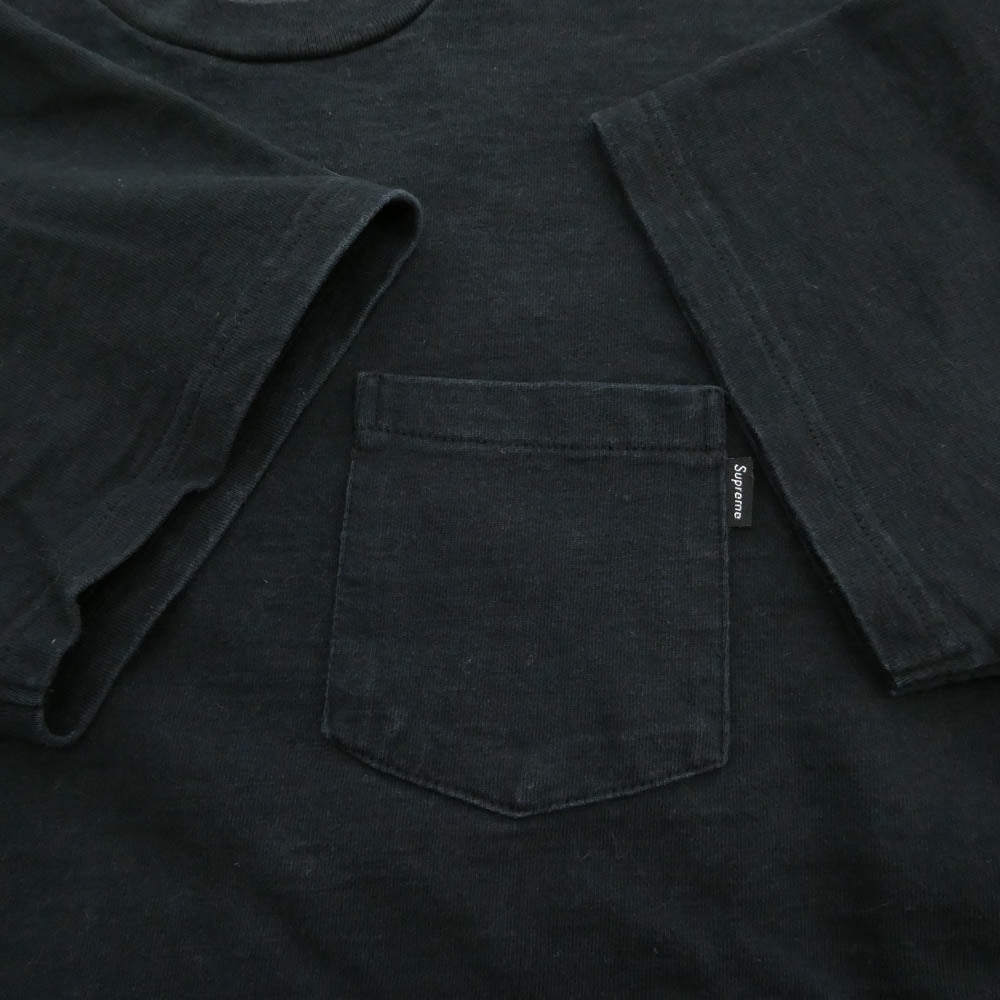 Supreme シュプリーム Pocket Tee ポケット Tシャツ 半袖カットソー ブラック系 M【中古】