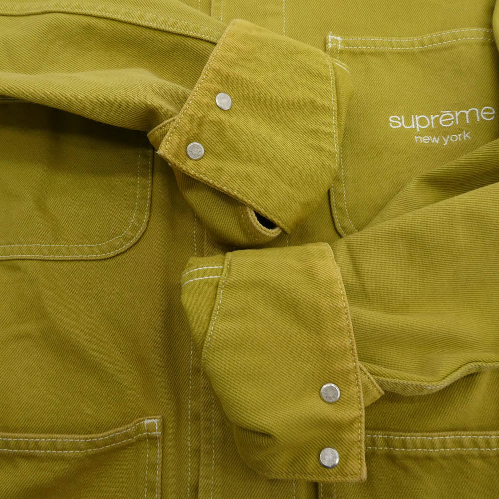 Supreme シュプリーム 16AW Denim Chore Coat デニム チョア コート ジャケット カーキ系 S【中古】
