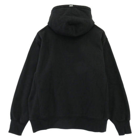 Supreme シュプリーム 21AW カナダ製 Box Logo Hooded Sweatshirt ボックス ロゴ フーデッド スウェットシャツ パーカー フーディー ブラック系 M【中古】