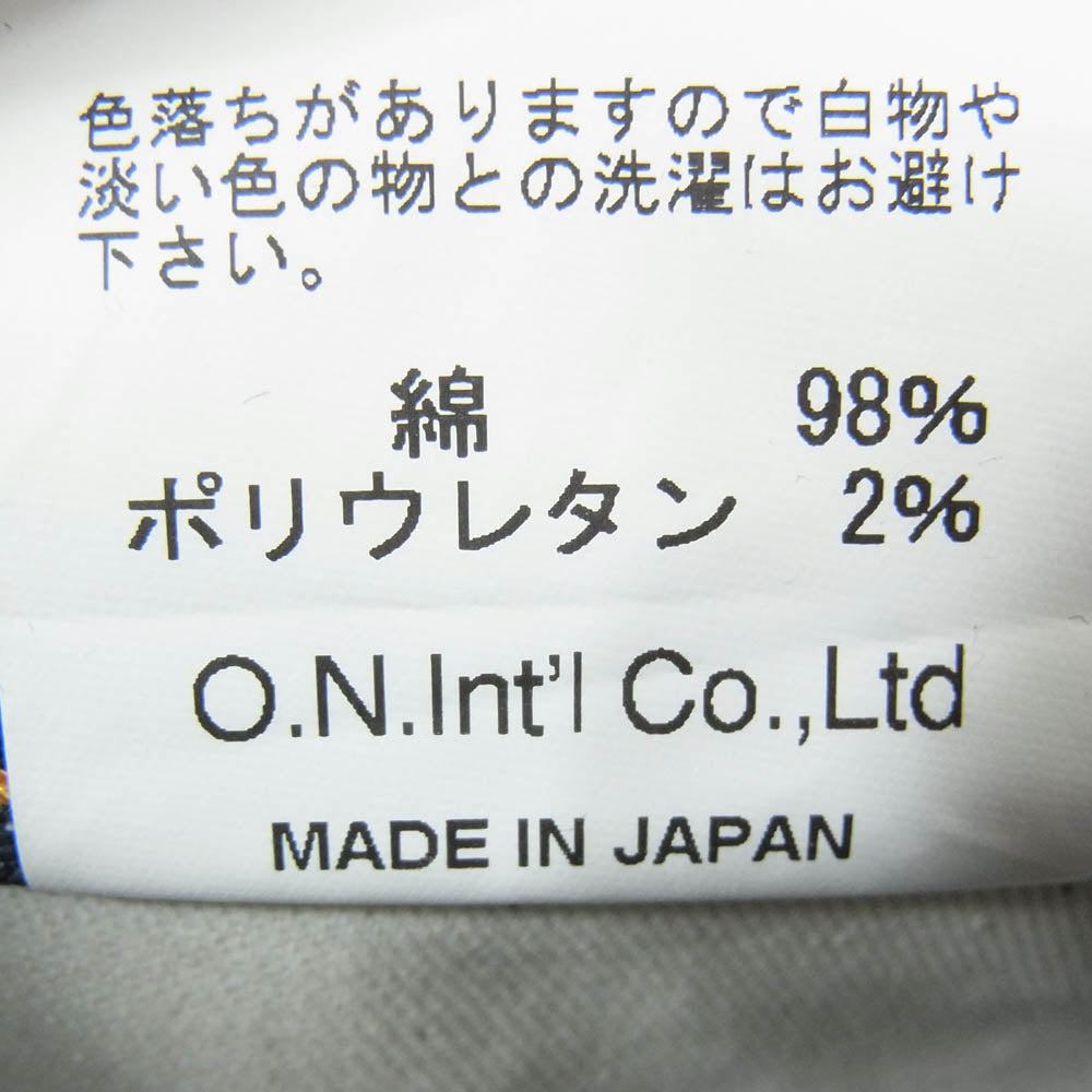ONI DENIM 鬼デニム ONI-121S Ishikawadai 15oz 石川台デニム Relax Tapered Stretch Denim リラックステーパード ストレッチデニム パンツ ジーンズ インディゴブルー系 W34【極上美品】【中古】