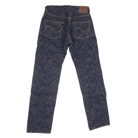 ONI DENIM 鬼デニム ONI270-Kasuri 17oz 鬼絣 ジャストライト ストレート ジーンズ デニム パンツ インディゴブルー系 W31【極上美品】【中古】
