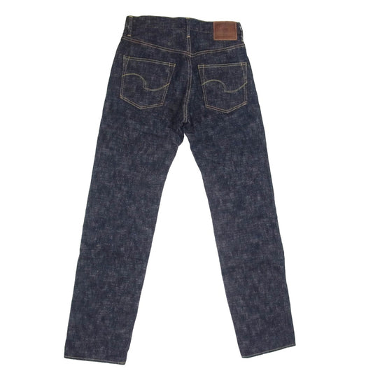 ONI DENIM 鬼デニム ONI270-Kasuri 17oz 鬼絣 ジャストライト ストレート ジーンズ デニム パンツ インディゴブルー系 W30【極上美品】【中古】