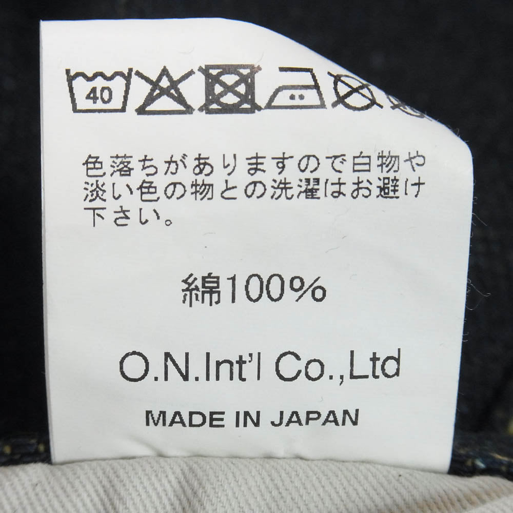 ONI DENIM 鬼デニム ONI288ZR-OLV 20oz シークレットデニム 緯糸オリーブ ジーンズ デニムパンツ インディゴブルー系 W30【極上美品】【中古】