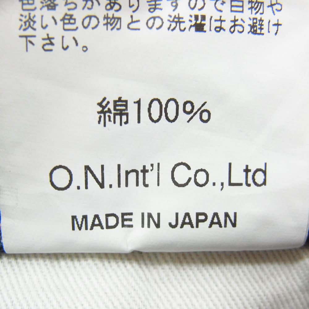 ONI DENIM 鬼デニム ONI200-鬼KASE ONIKASE Wide Straight 16oz 正藍枷染め風 天然藍 ロープデニム ワイドストレート デニム パンツ ジーンズ インディゴブルー系 W31【極上美品】【中古】