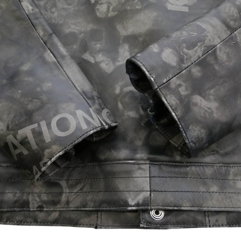 COMME des GARCONS コムデギャルソン UNDERCOVER アンダーカバー UCQ9208 UNDERCOVER アンダーカバー 25周年記念 スカルロゴ ダブル ライダースジャケット グレー系 2【中古】
