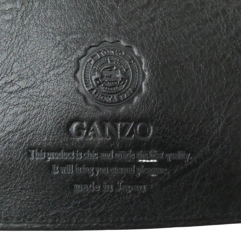 GANZO ガンゾ Minerva Natural ミネルバ ナチュラル ZIPパース コインケース 小銭入れ ブラック系【中古】