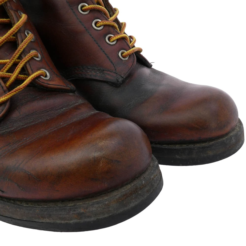 RED WING レッドウィング USA製 8166 6-inch Classic Round 6インチ クラシックラウンド ソールカスタム ブーツ ブラウン系 27cm【中古】