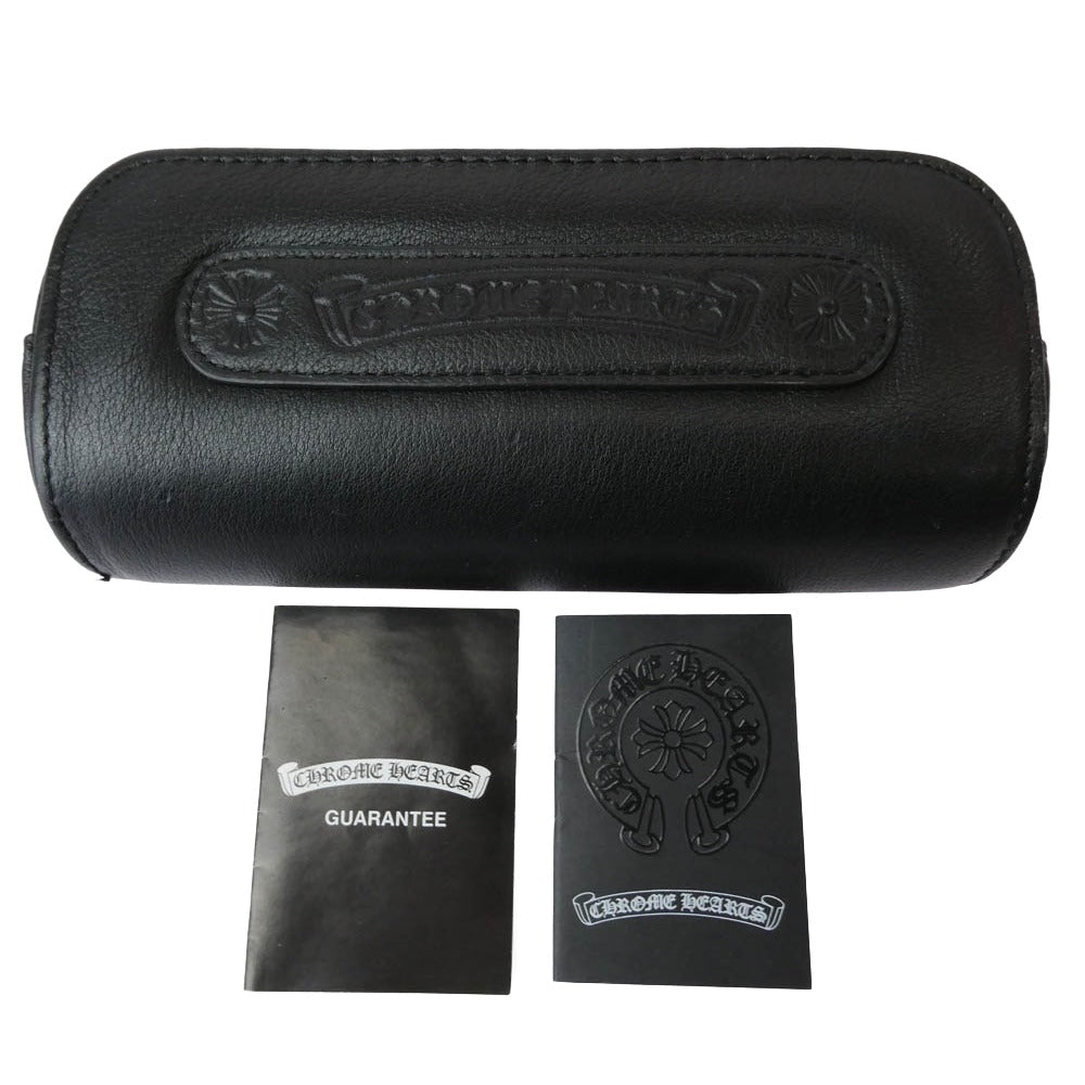 CHROME HEARTS クロムハーツ(原本無) CHINNUTZ R.L. チンナッツ CHプラス テンプル サングラス アイウェア ブラック系 ブラウン系【中古】