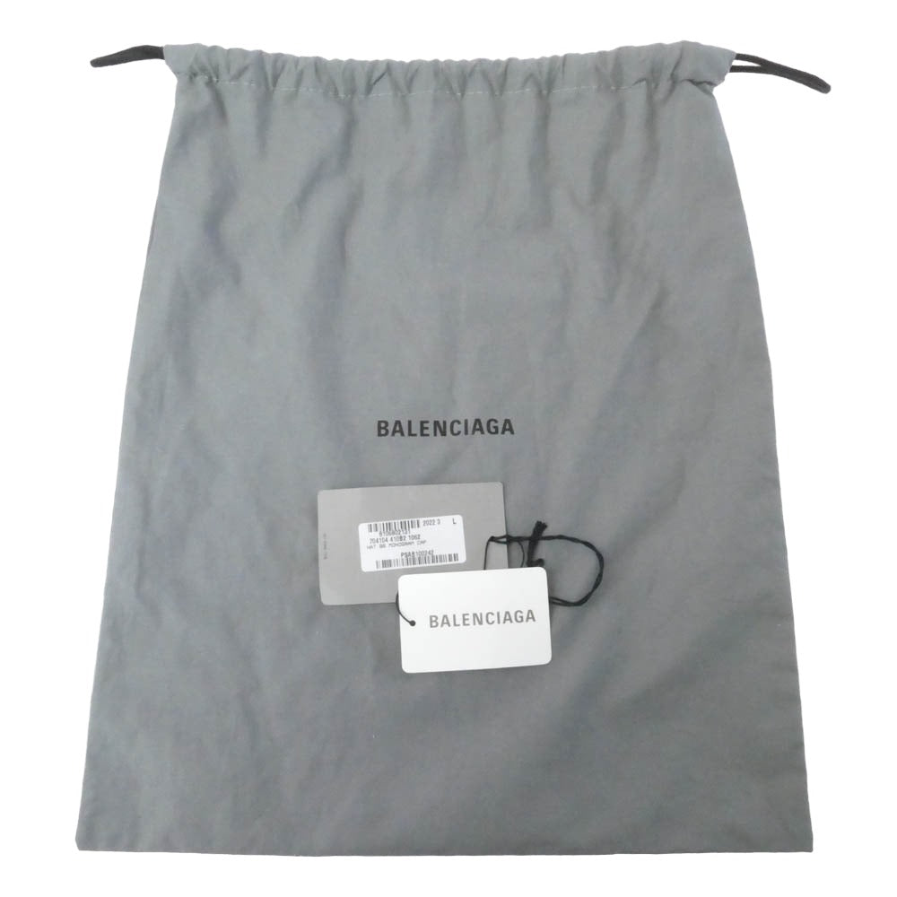 BALENCIAGA バレンシアガ 704104 BB Monogram Logo 6 Panel-Cap BBモノグラム キャップ ダークグレー系 L【中古】