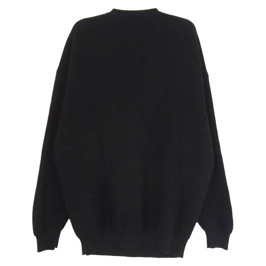 GRAPHPAPER グラフペーパー 24AW GU243-80092B High Density Crew Neck Knit ハイ デンシティ クルーネック 長袖 ニット ブラック系 1【中古】