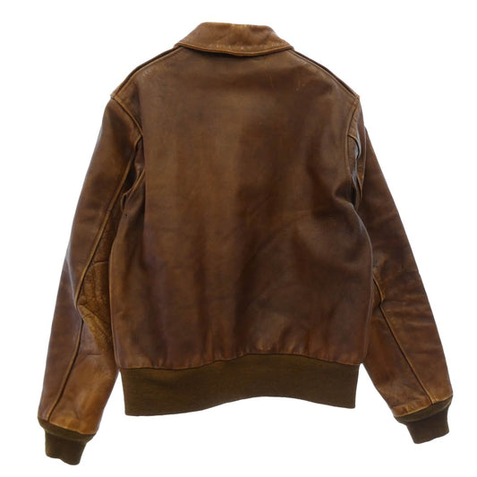 Buzz Rickson's バズリクソンズ BR80105 HORSEHIDE FLIGHT JACKET A-2 ホースハイド フライト ジャケット ブラウン系 40【中古】