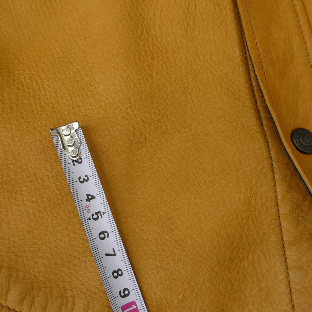 THE FLAT HEAD ザフラットヘッド DEERSKIN SHIRT 鹿革 ディアスキン レザーシャツ ジャケット ライトブラウン系 42【中古】