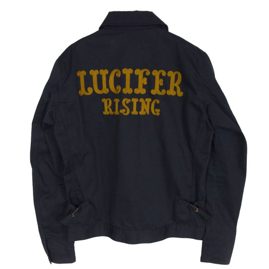 HYSTERIC GLAMOUR ヒステリックグラマー 4AB-1812 LUCIFER RISING 刺繍 ジップアップ ブルゾン ジャケット ブラック系 M【中古】