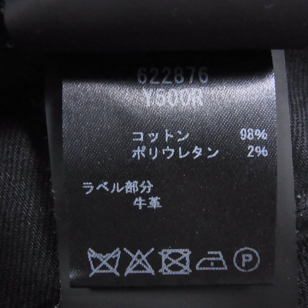 SAINT LAURENT サンローラン 622876 Y500R D24 M/SK-MW スキニーブラックデニムパンツ ブラック系 34【中古】