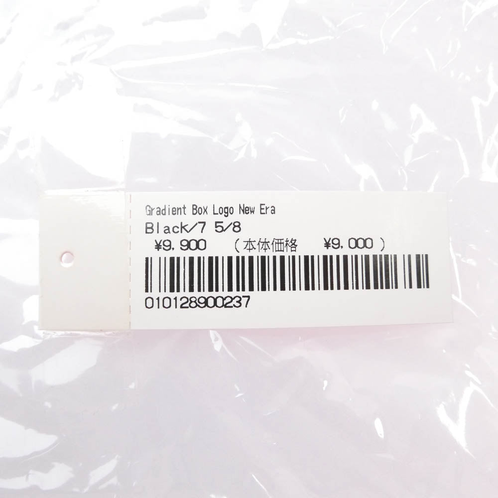 Supreme シュプリーム 23SS Gradient Box Logo New Era グラデーション ボックス ロゴ 帽子 キャップ ブラック系 グレー系 60.6cm【極上美品】【中古】