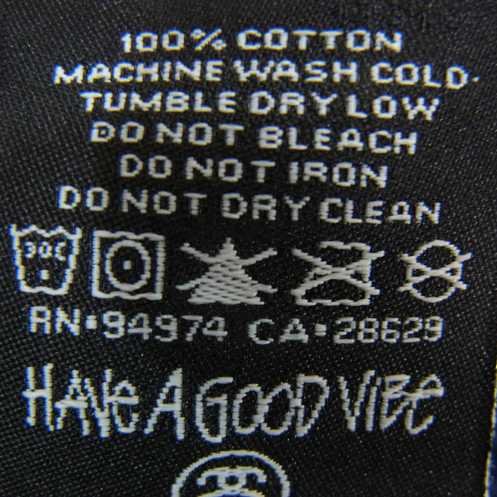 STUSSY ステューシー GUAM グアム 店舗限定 ロゴプリント Tシャツ 半袖 カットソー ネイビー系 M【中古】
